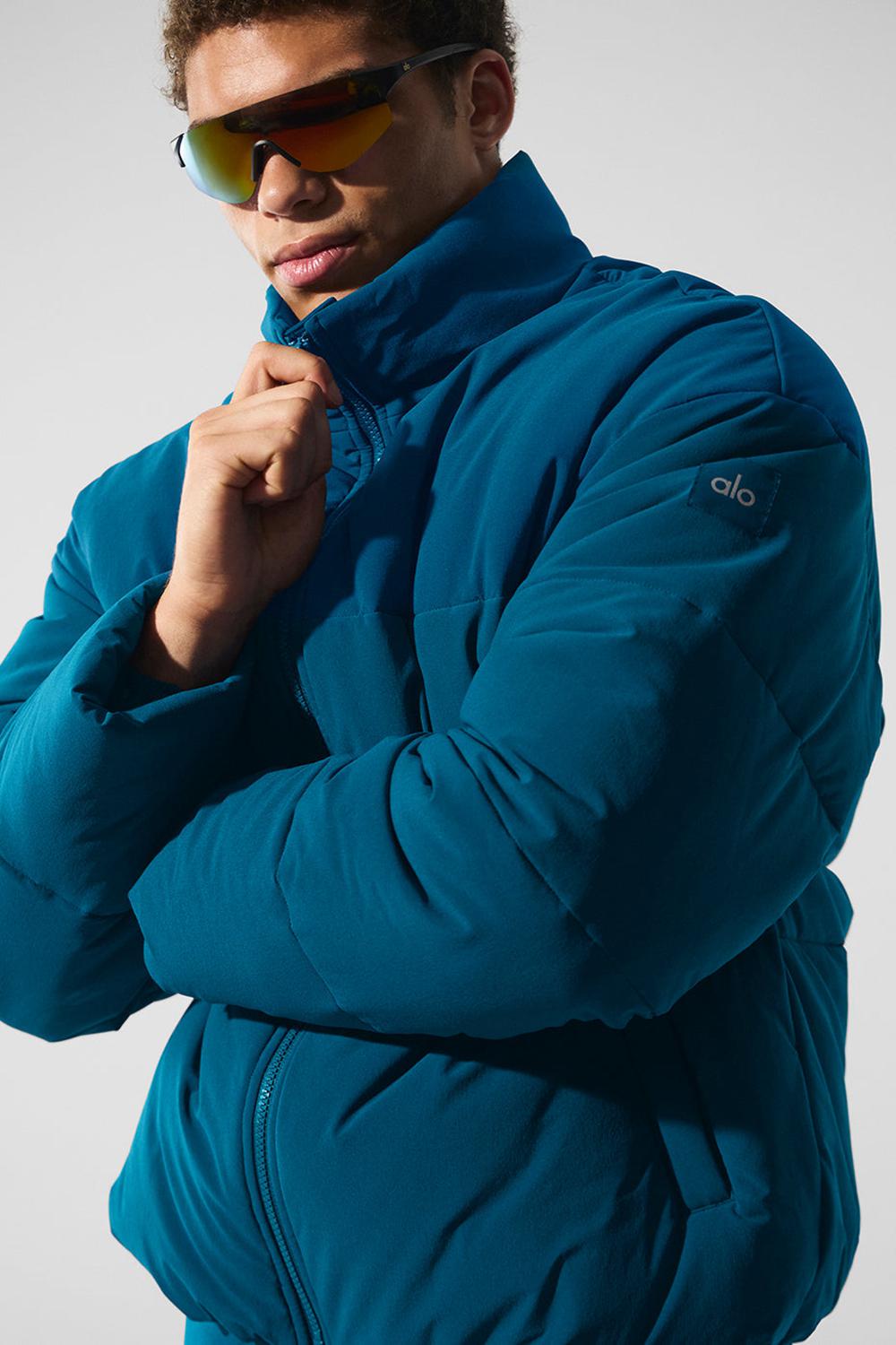 Alo Yoga Stretch Woven Street Uomo Giacca Puffer Blu | Italia  RLU-430218