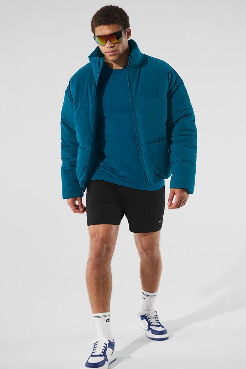 Alo Yoga Stretch Woven Street Uomo Giacca Puffer Blu | Italia  RLU-430218