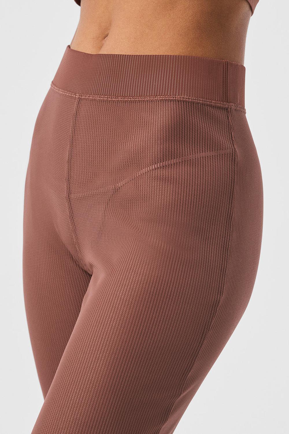 Alo Yoga Striped Mesh Tropical Nights Flare Donna Pant Chestnut | Italia  RGL-032864