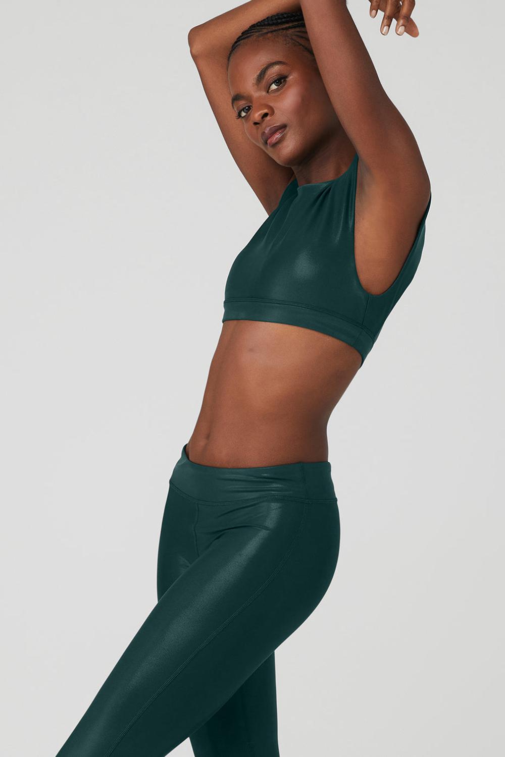 Alo Yoga Super Shine Flash Donna Reggiseno Verdi | Italia  KLT-086712