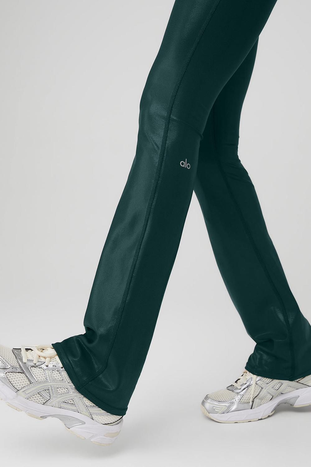 Alo Yoga Super Shine Low-Rise Bootcut Donna Legging Verdi | Italia  ZMD-570219