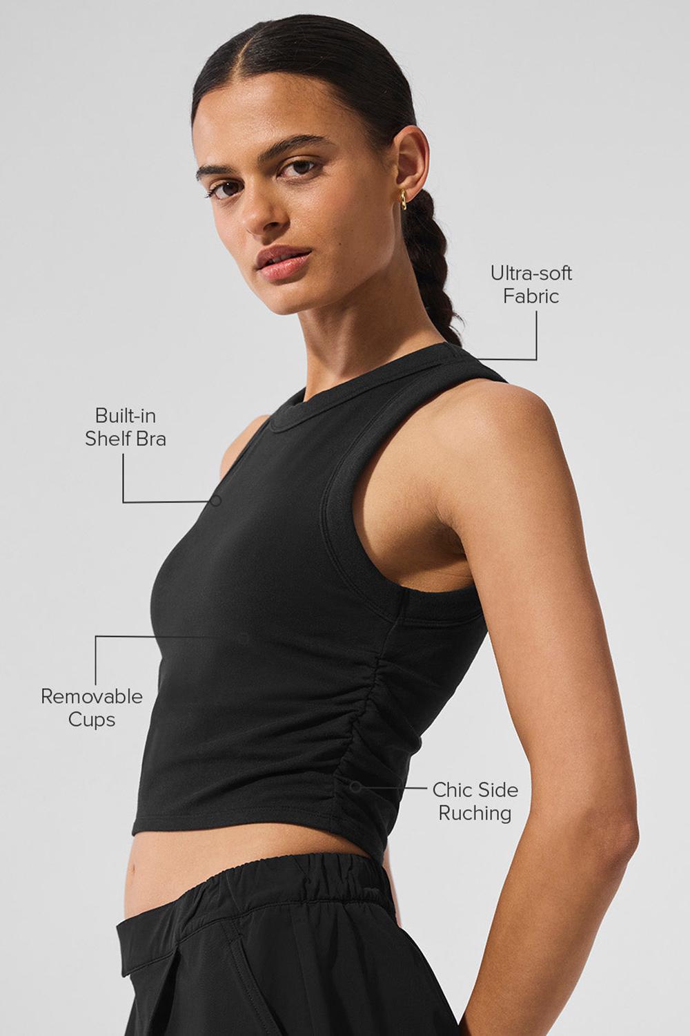 Alo Yoga Sway Donna Bra Tank Nere | Italia  AXS-958740