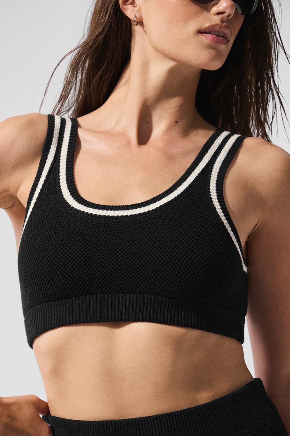 Alo Yoga Tennis Club Sweater Knit Donna Reggiseno Nere | Italia  SGE-184562