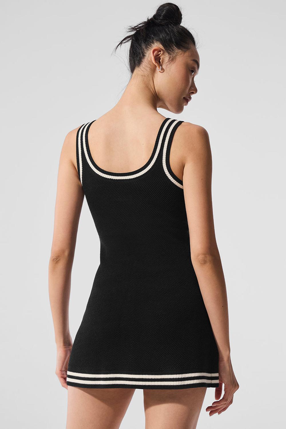 Alo Yoga Tennis Club Sweater Knit Donna Vestito Nere | Italia  RSA-714659