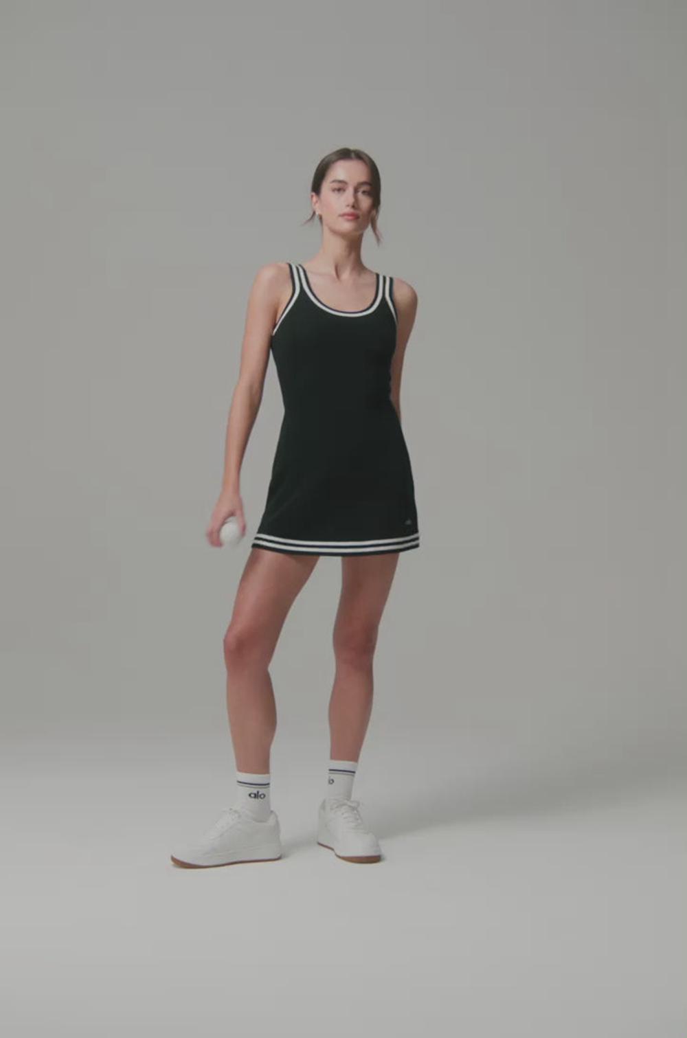 Alo Yoga Tennis Club Sweater Knit Donna Vestito Nere | Italia  RSA-714659