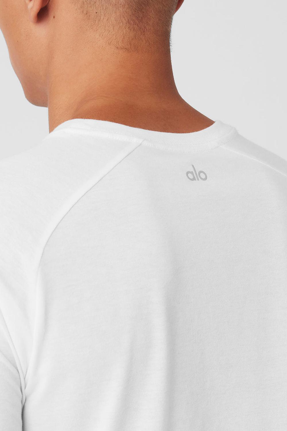 Alo Yoga The Triumph Crew Neck Uomo Tee Bianche | Italia  GSP-167985
