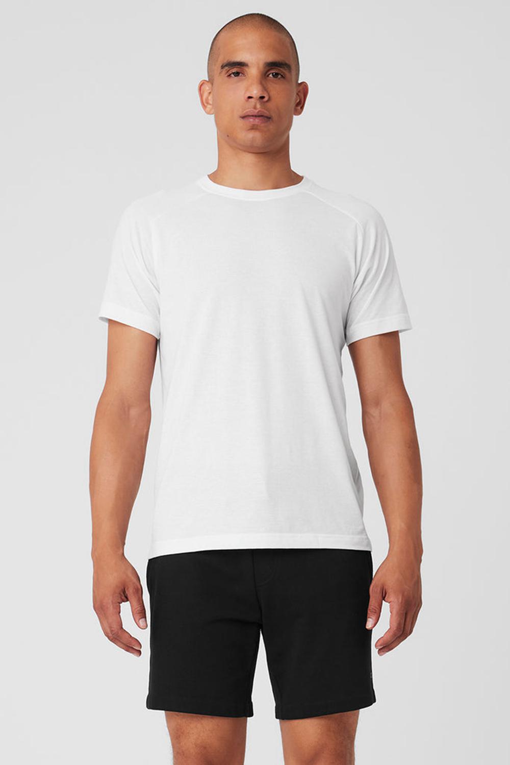 Alo Yoga The Triumph Crew Neck Uomo Tee Bianche | Italia  GSP-167985
