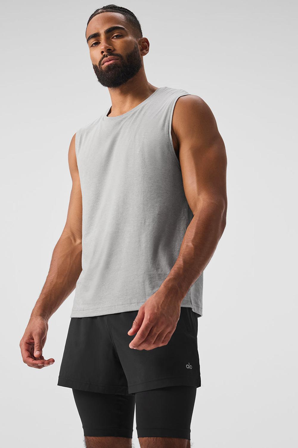 Alo Yoga The Triumph Muscle Uomo Tank Grigie | Italia  KQL-236189