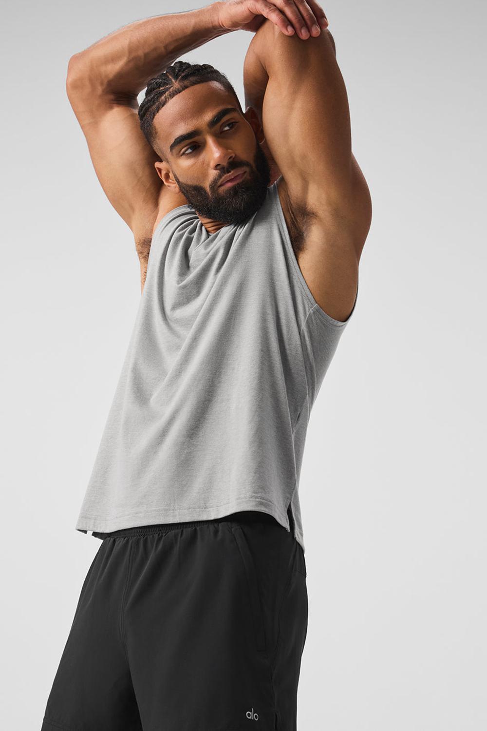 Alo Yoga The Triumph Muscle Uomo Tank Grigie | Italia  KQL-236189
