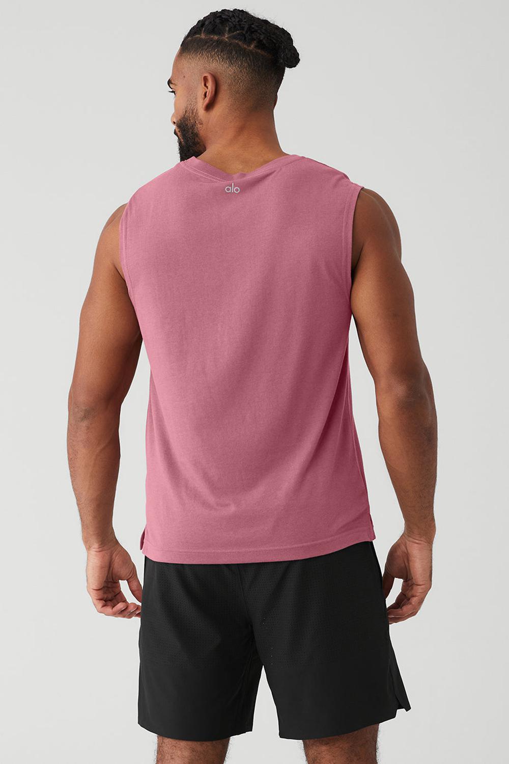 Alo Yoga The Triumph Muscle Uomo Tank Mars Clay | Italia  XOB-520631