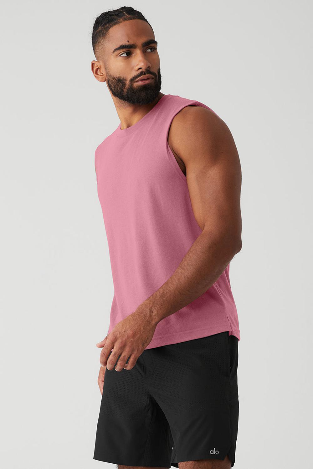 Alo Yoga The Triumph Muscle Uomo Tank Mars Clay | Italia  XOB-520631