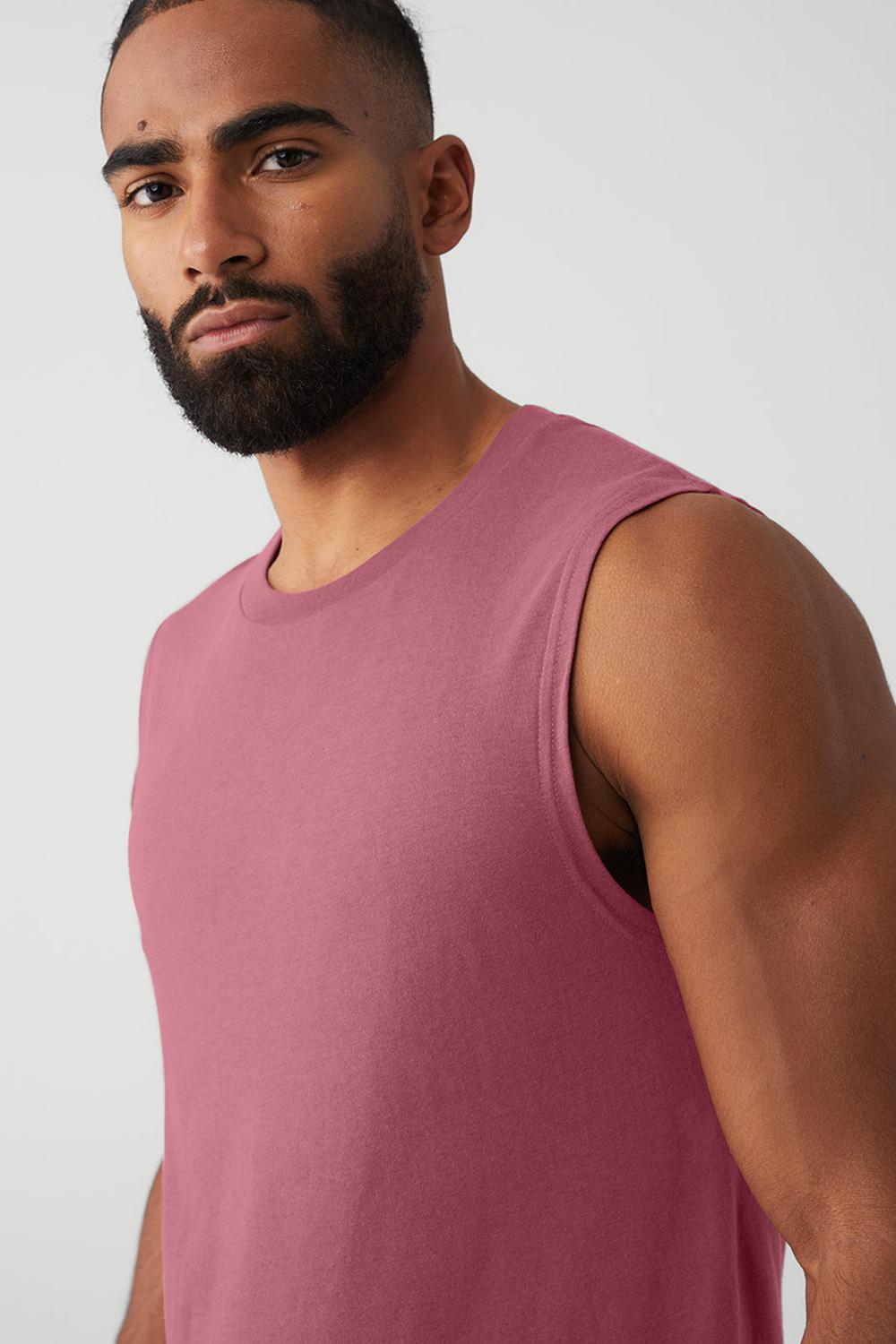 Alo Yoga The Triumph Muscle Uomo Tank Mars Clay | Italia  XOB-520631