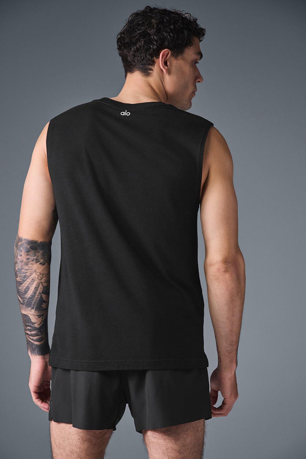 Alo Yoga The Triumph Muscle Uomo Tank Nere | Italia  ZSK-716358