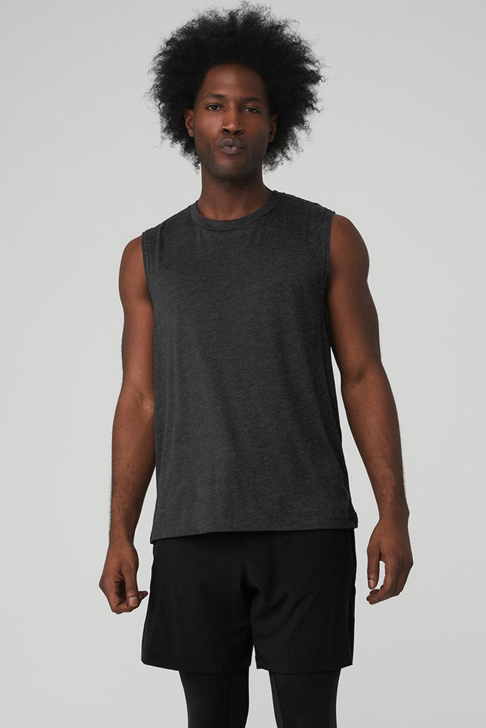 Alo Yoga The Triumph Muscle Uomo Tank Nere | Italia  EQA-021374