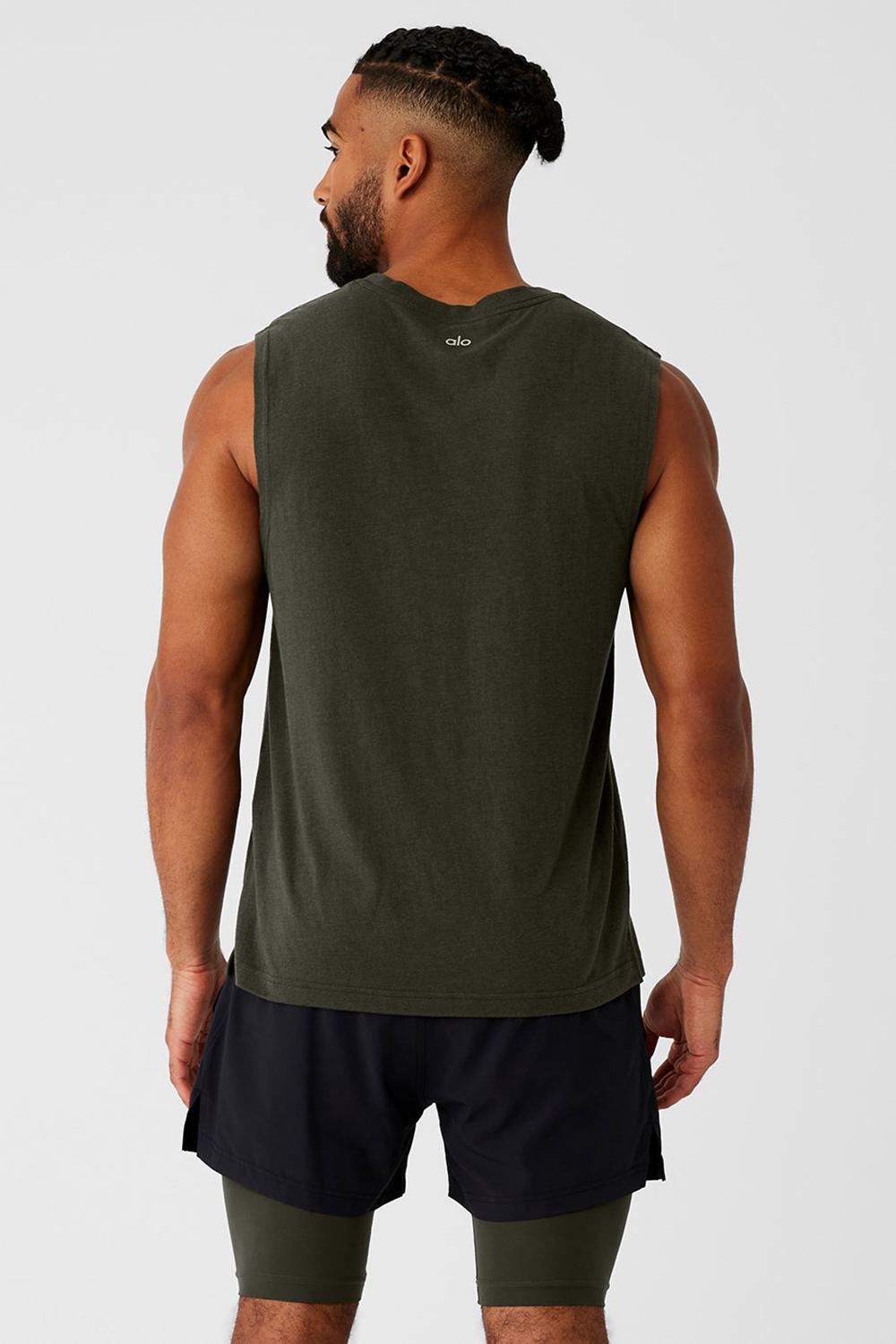 Alo Yoga The Triumph Muscle Uomo Tank Verdi | Italia  YQW-418760