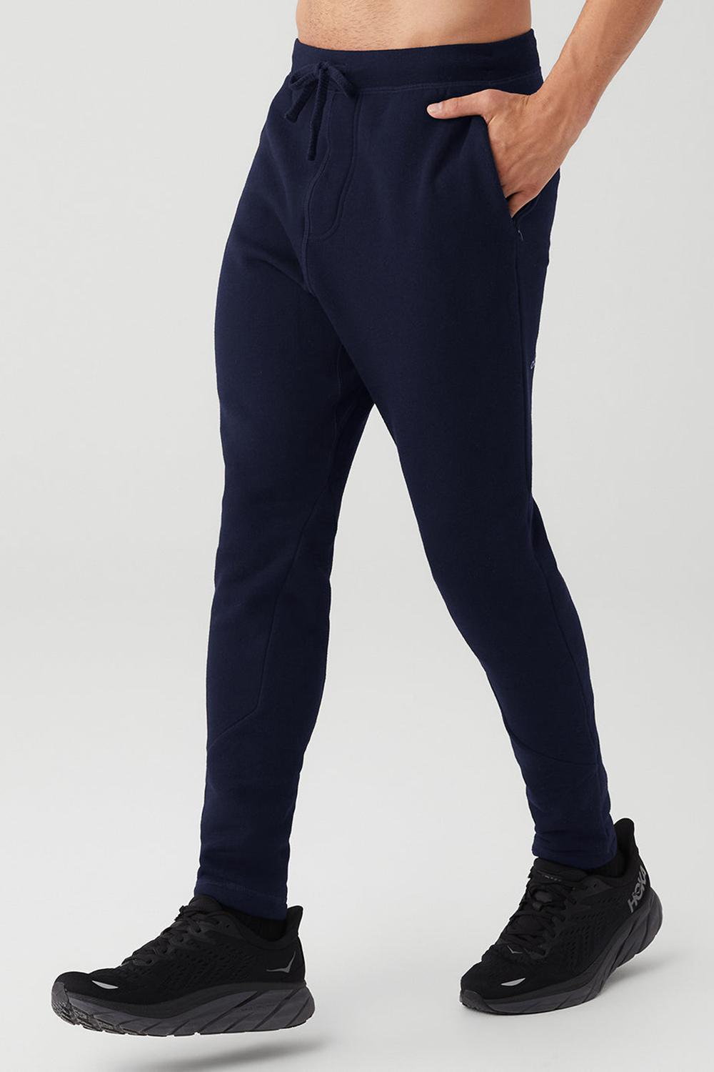 Alo Yoga The Triumph Uomo Sweatpant Blu Marino | Italia  YBI-572419