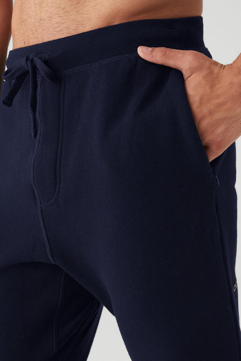 Alo Yoga The Triumph Uomo Sweatpant Blu Marino | Italia  YBI-572419