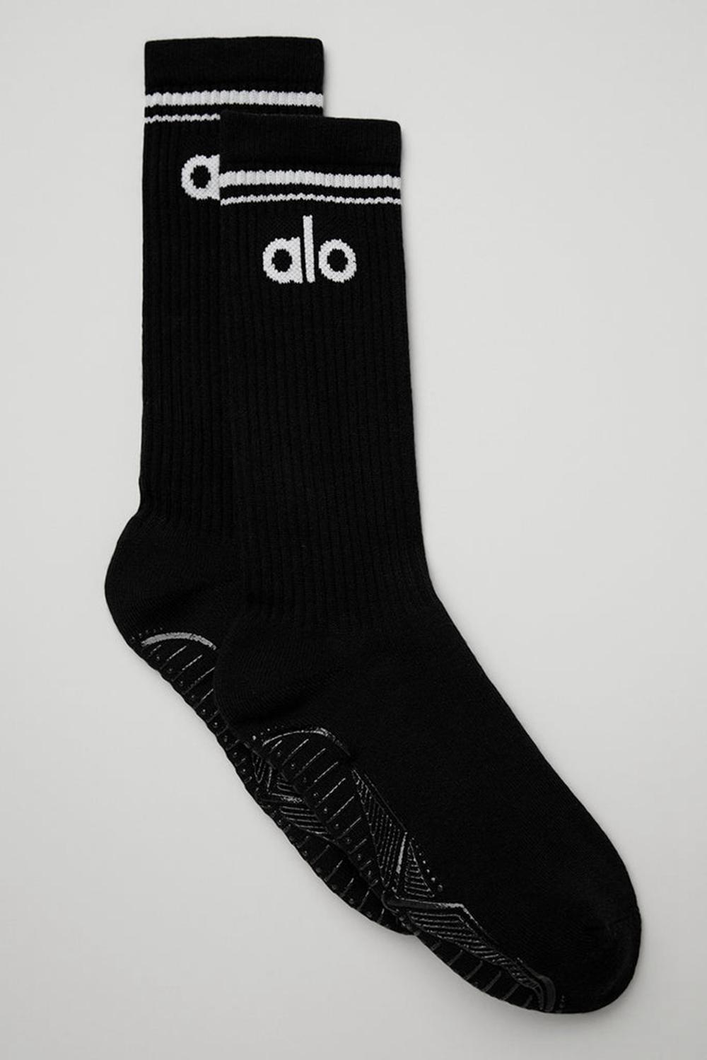 Alo Yoga Throwback Barre Donna Sock Nere Bianche | Italia  ZLS-724890