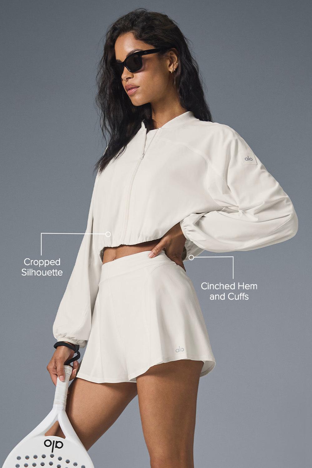 Alo Yoga Tiebreaker Donna Giacca Ivory | Italia  VUF-735296