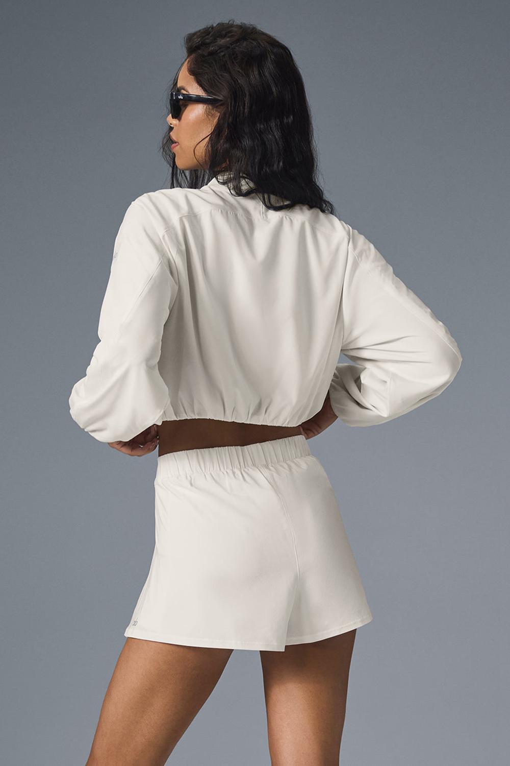 Alo Yoga Tiebreaker Donna Giacca Ivory | Italia  VUF-735296