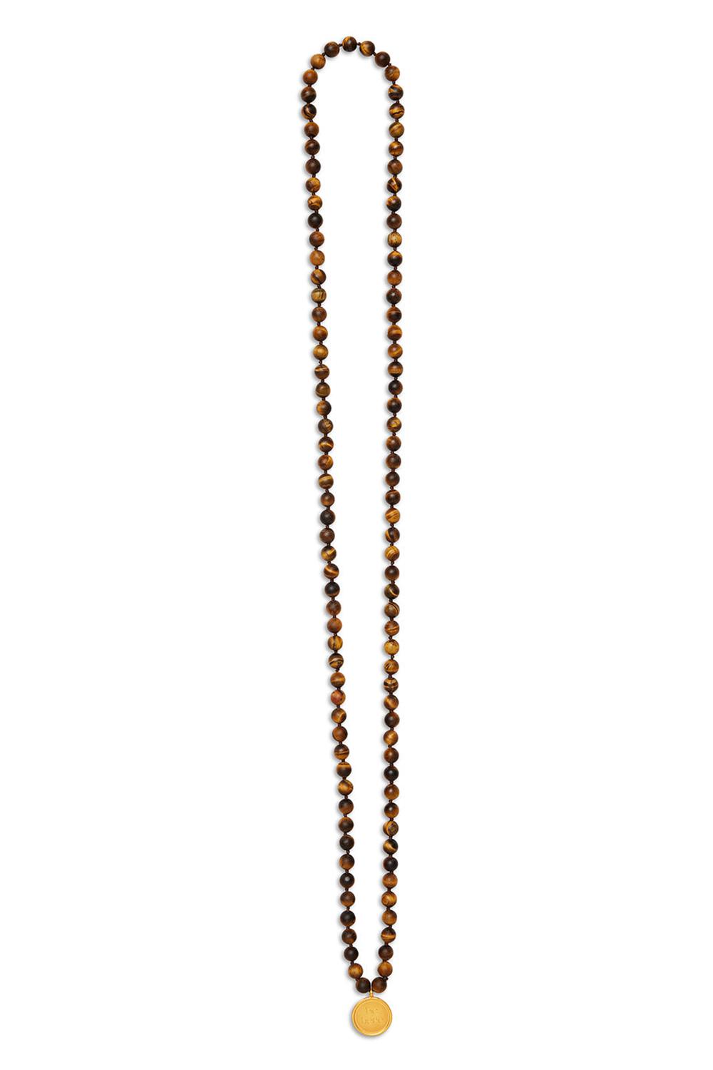 Alo Yoga Tiger’s Eye Mala Donna Collana Marroni | Italia  VIK-091842