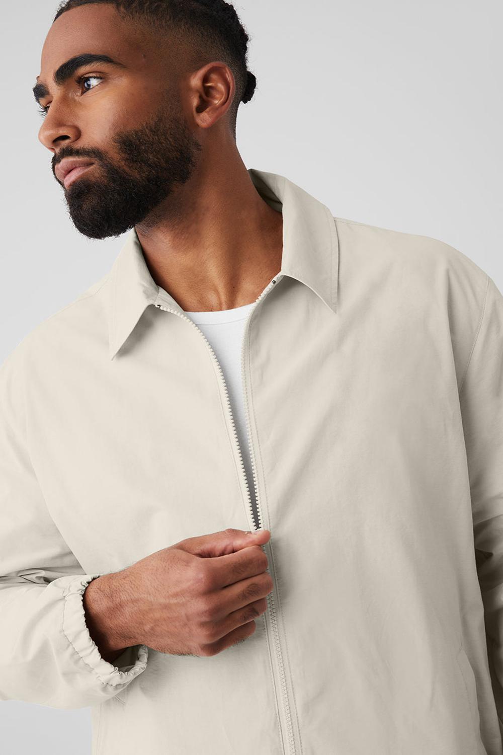 Alo Yoga Torrent Uomo Sovracamicia Bone | Italia  NVY-408291