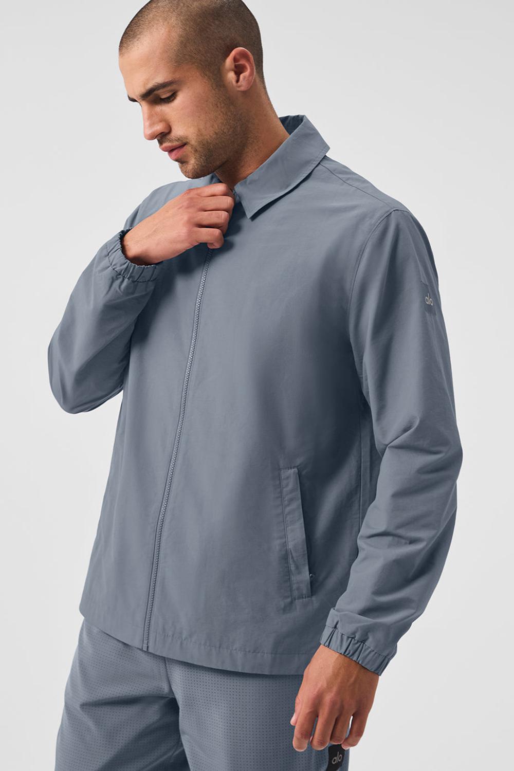 Alo Yoga Torrent Uomo Sovracamicia Grigie | Italia  KWM-650179