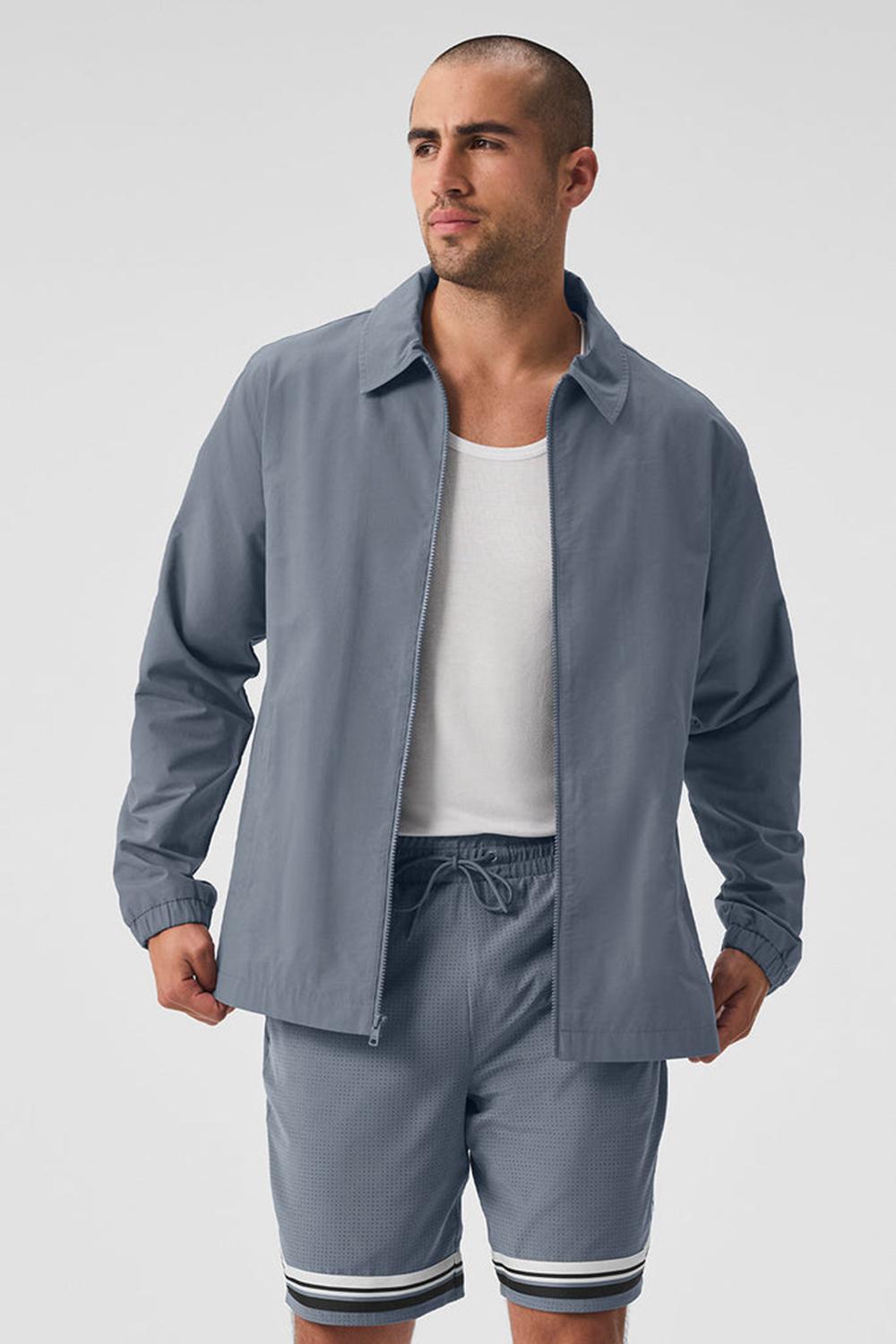 Alo Yoga Torrent Uomo Sovracamicia Grigie | Italia  KWM-650179