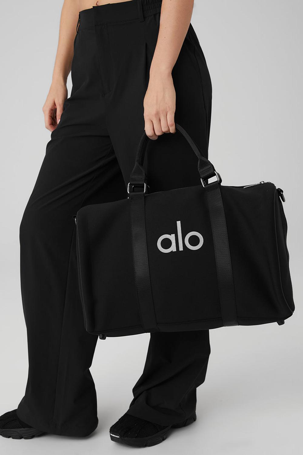 Alo Yoga Traverse Donna Duffle Bag Nere Argento | Italia  LHR-386502