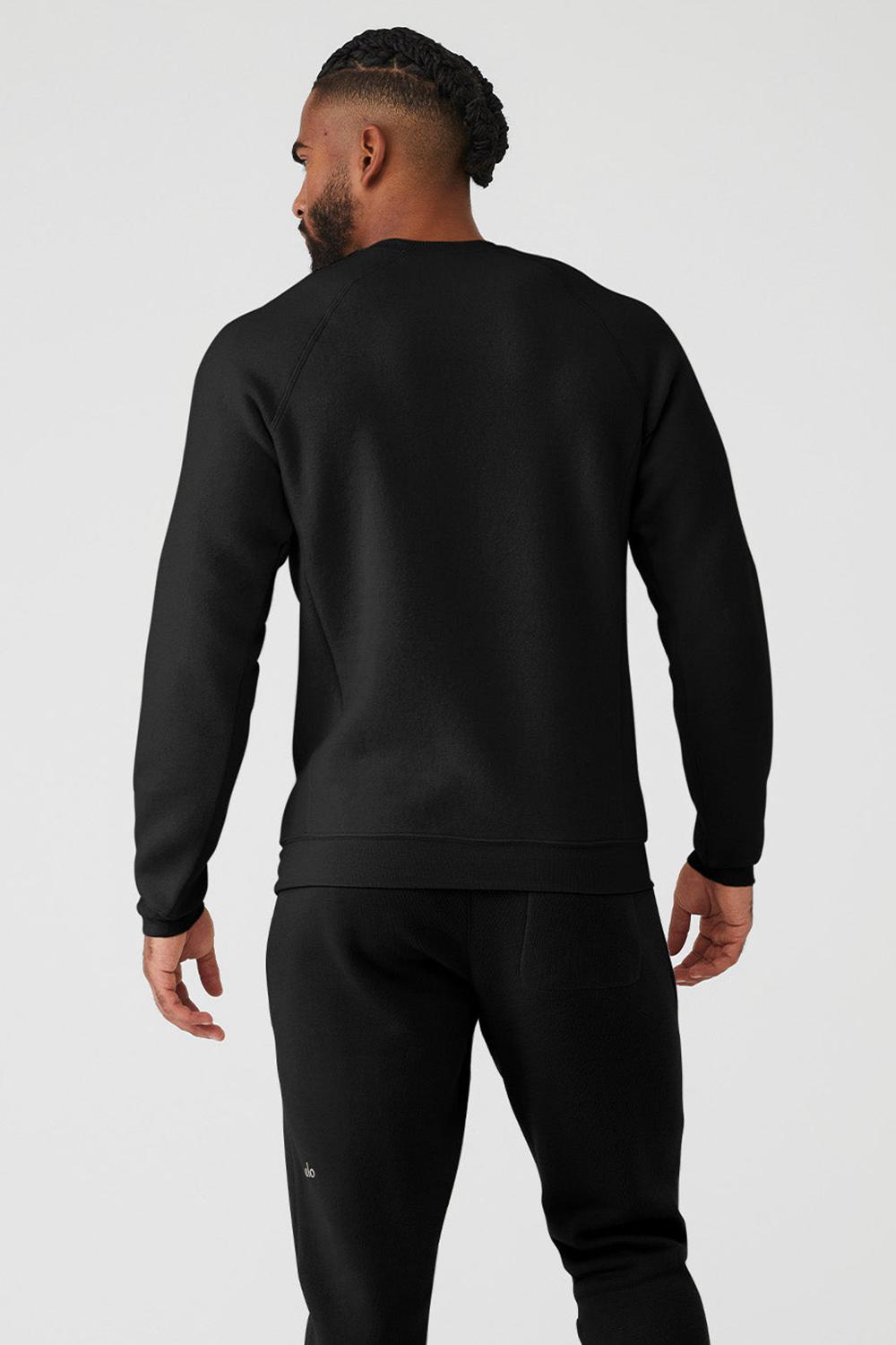 Alo Yoga Triumph Crew Neck Uomo Felpa Nere | Italia  YWP-237690