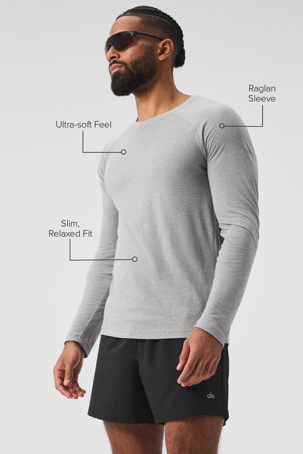 Alo Yoga Triumph Long Sleeve Uomo Tee Grigie | Italia  RBF-763085