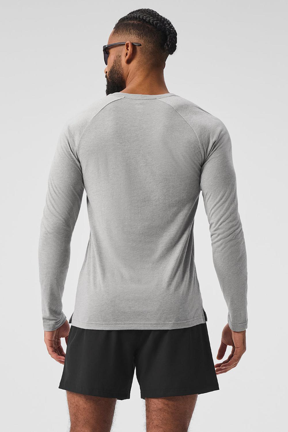 Alo Yoga Triumph Long Sleeve Uomo Tee Grigie | Italia  RBF-763085