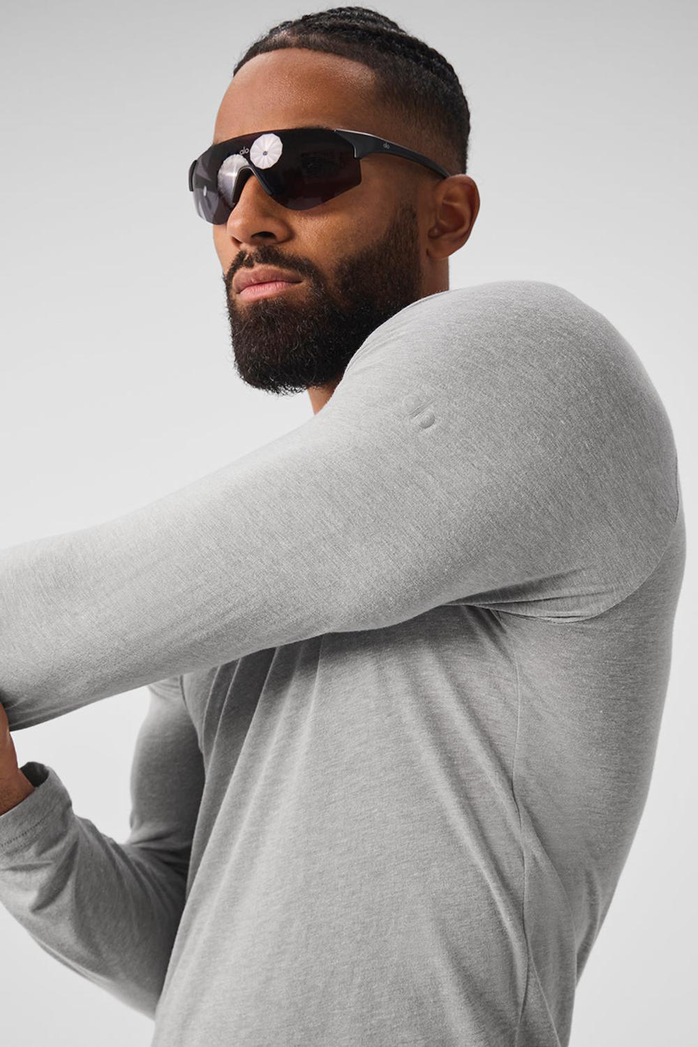 Alo Yoga Triumph Long Sleeve Uomo Tee Grigie | Italia  RBF-763085