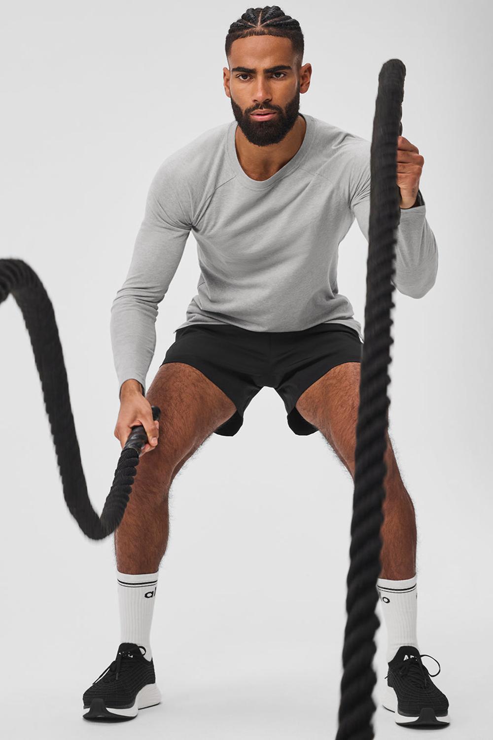 Alo Yoga Triumph Long Sleeve Uomo Tee Grigie | Italia  RBF-763085