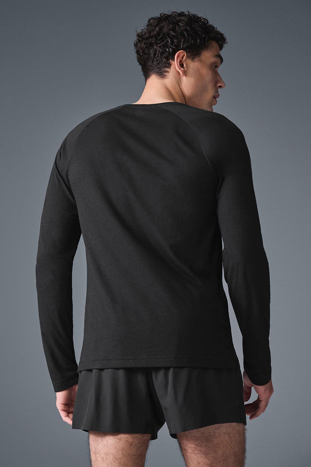 Alo Yoga Triumph Long Sleeve Uomo Tee Nere | Italia  CWH-371468