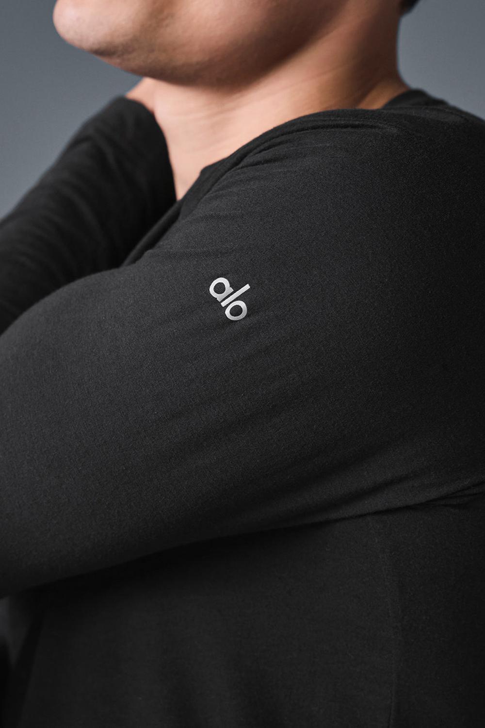 Alo Yoga Triumph Long Sleeve Uomo Tee Nere | Italia  CWH-371468