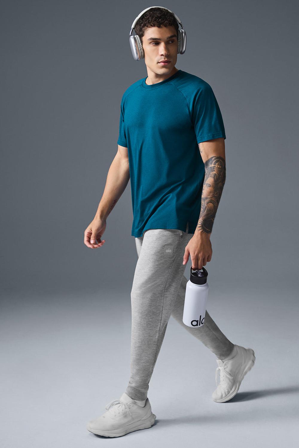 Alo Yoga Triumph Raglan Uomo Tee Blu | Italia  EVB-576239