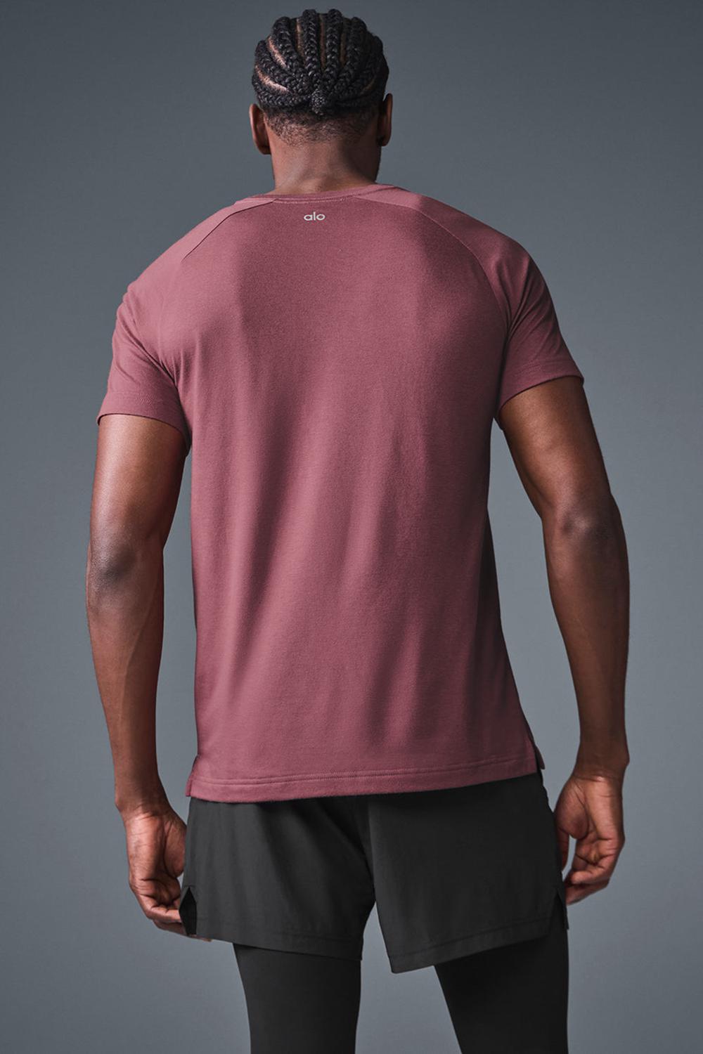 Alo Yoga Triumph Raglan Uomo Tee Bordeaux | Italia  OWJ-156028