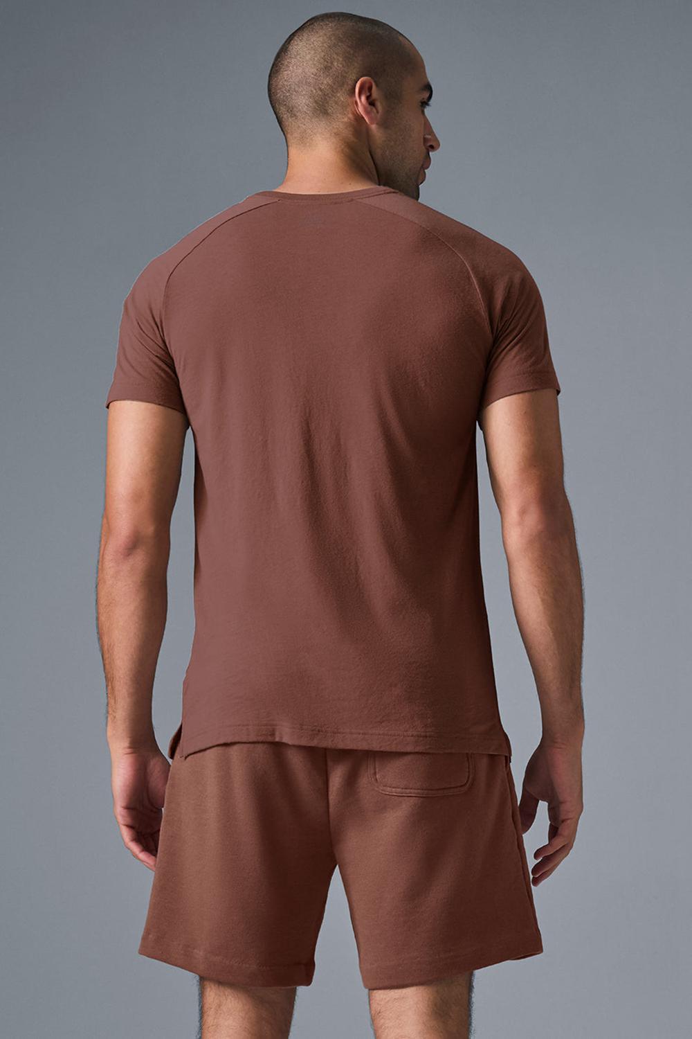 Alo Yoga Triumph Raglan Uomo Tee Chestnut | Italia  BDU-827140