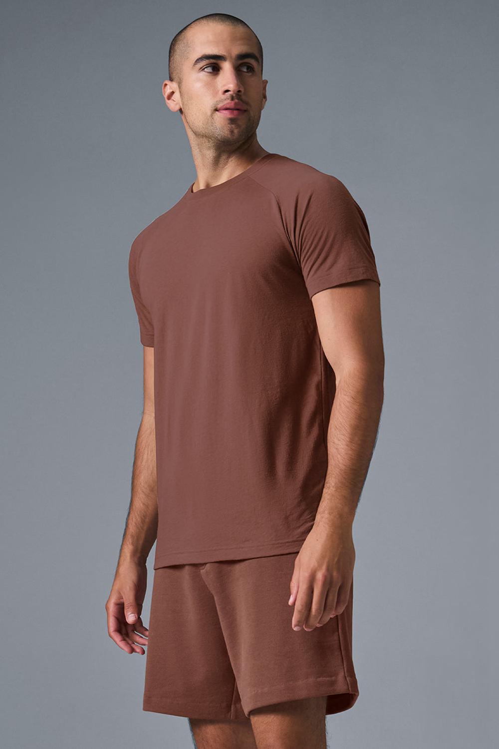 Alo Yoga Triumph Raglan Uomo Tee Chestnut | Italia  BDU-827140