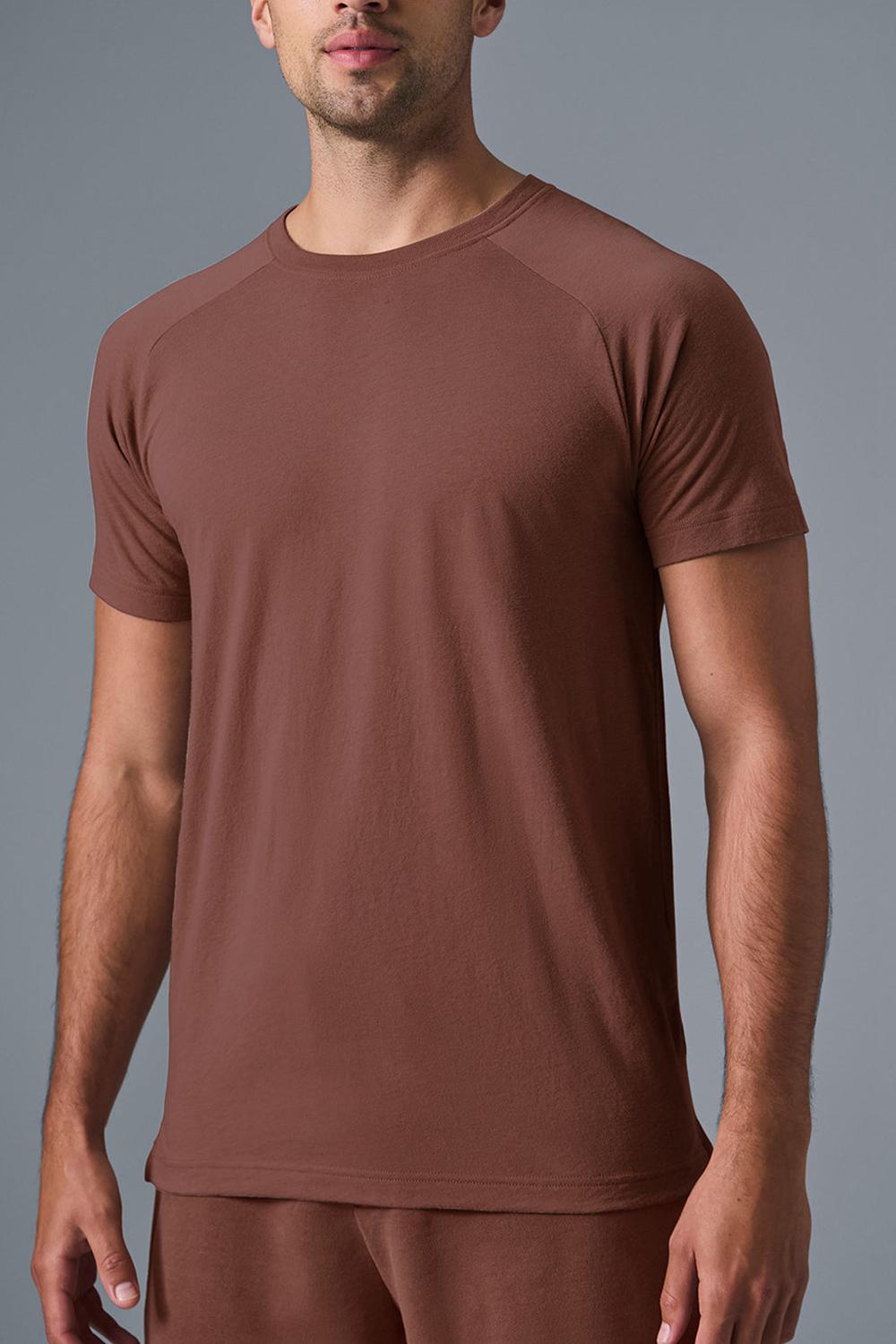 Alo Yoga Triumph Raglan Uomo Tee Chestnut | Italia  BDU-827140
