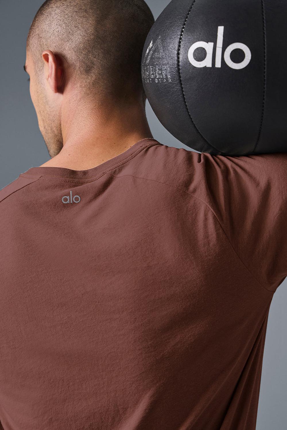 Alo Yoga Triumph Raglan Uomo Tee Chestnut | Italia  BDU-827140