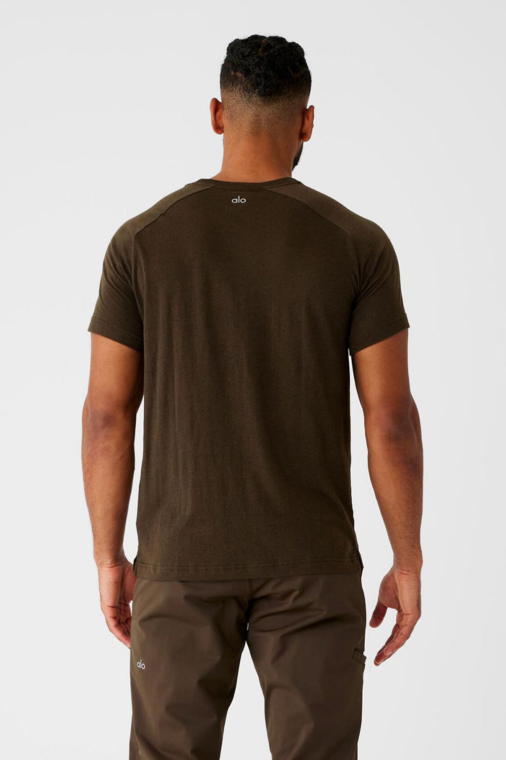 Alo Yoga Triumph Raglan Uomo Tee Espresso | Italia  YFV-215938