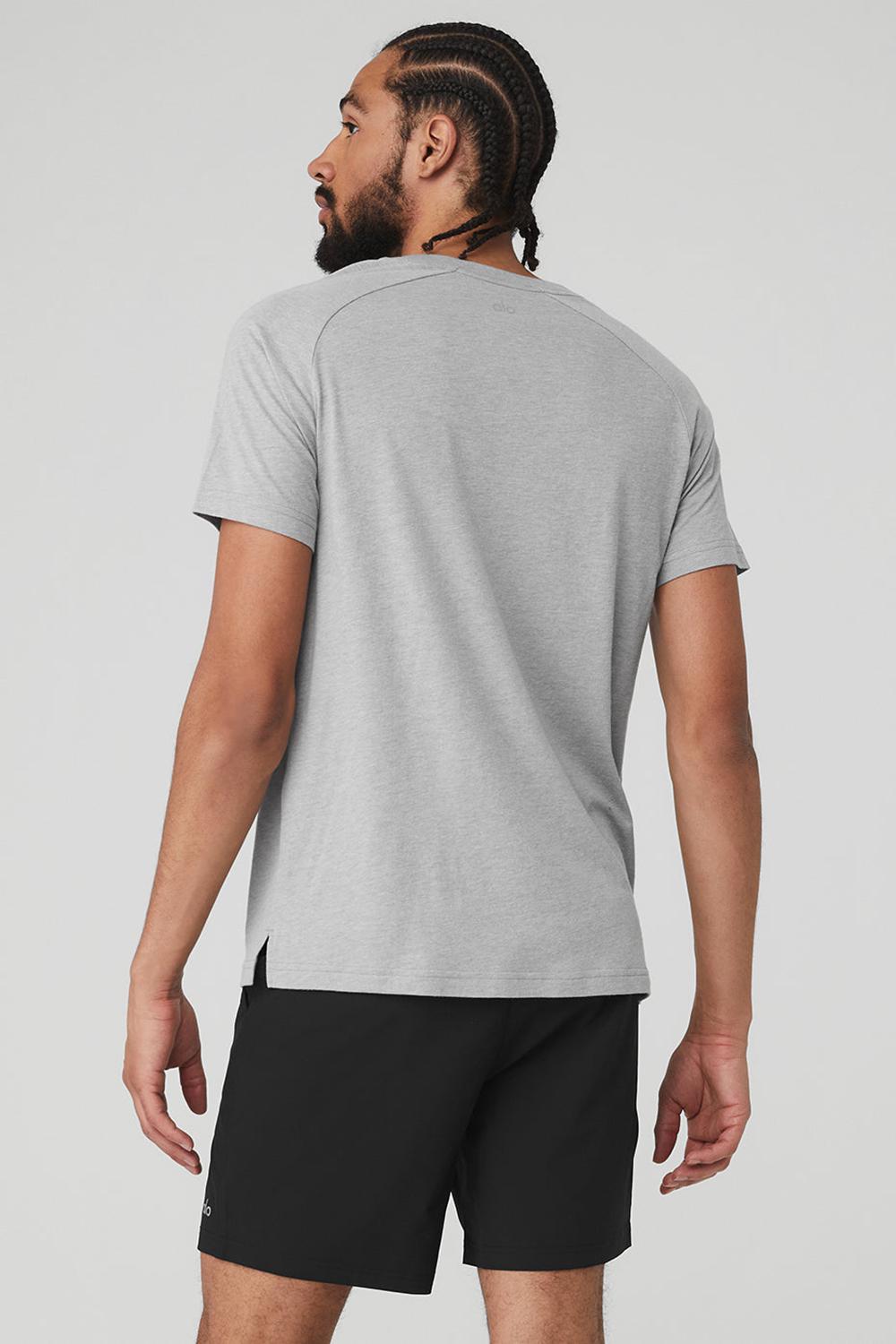 Alo Yoga Triumph Raglan Uomo Tee Grigie | Italia  HVQ-213047