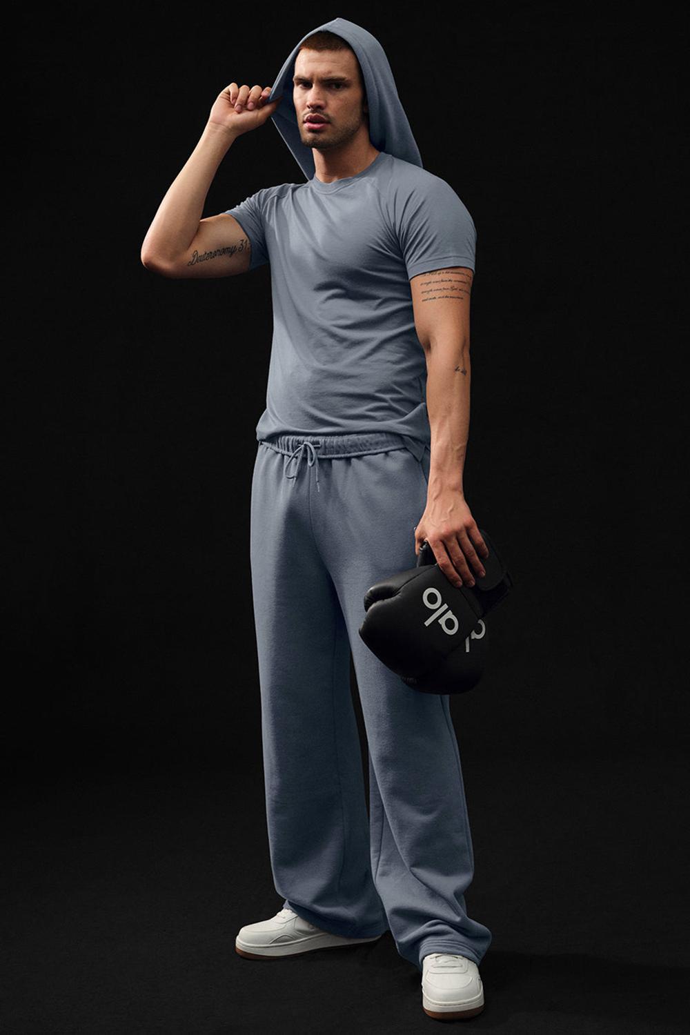 Alo Yoga Triumph Raglan Uomo Tee Grigie | Italia  ONB-743259