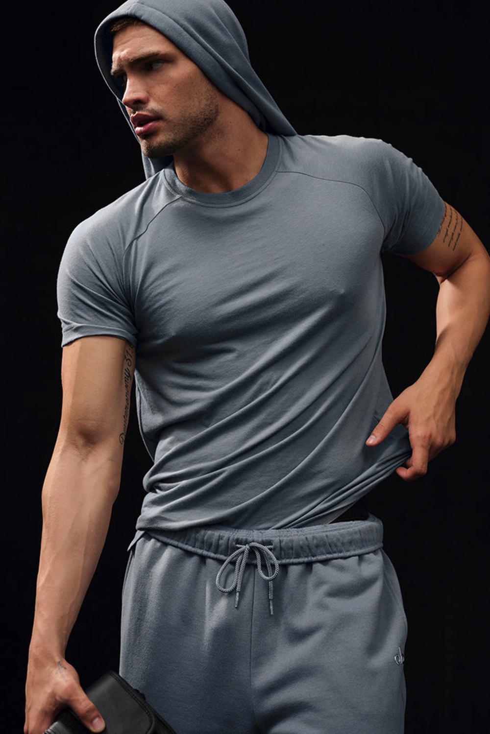 Alo Yoga Triumph Raglan Uomo Tee Grigie | Italia  ONB-743259