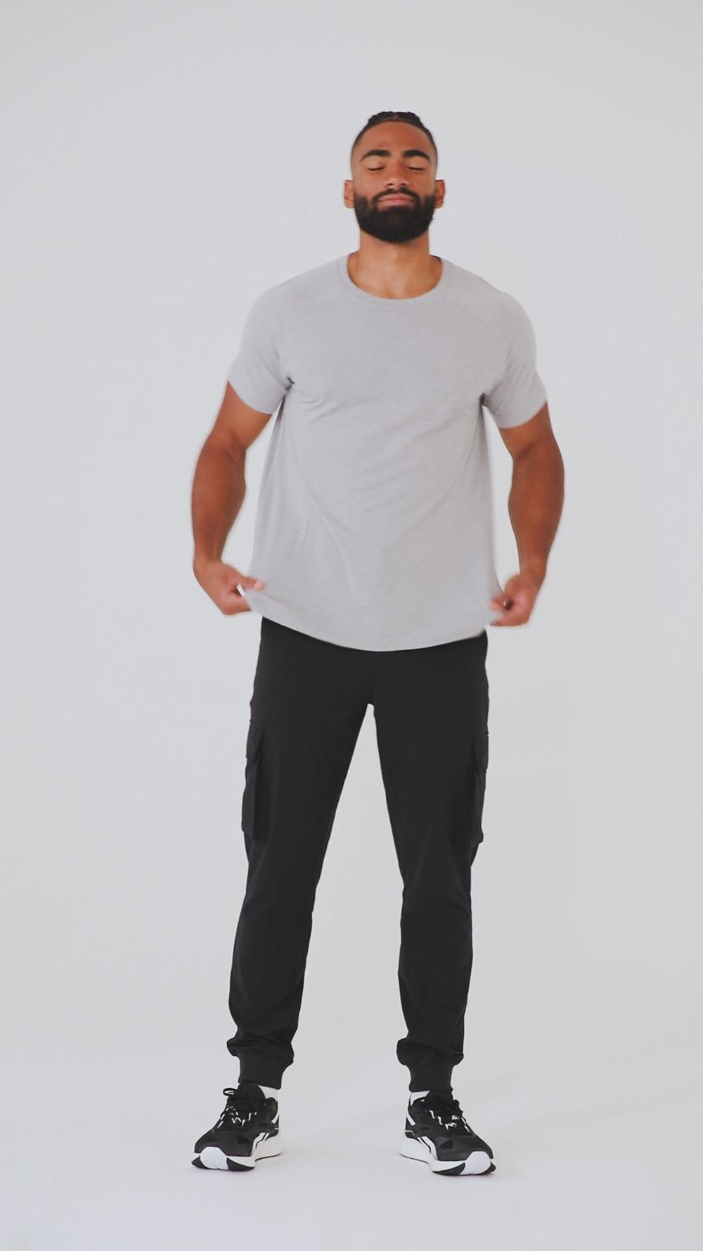 Alo Yoga Triumph Raglan Uomo Tee Oceanic Teal | Italia  TSX-287049