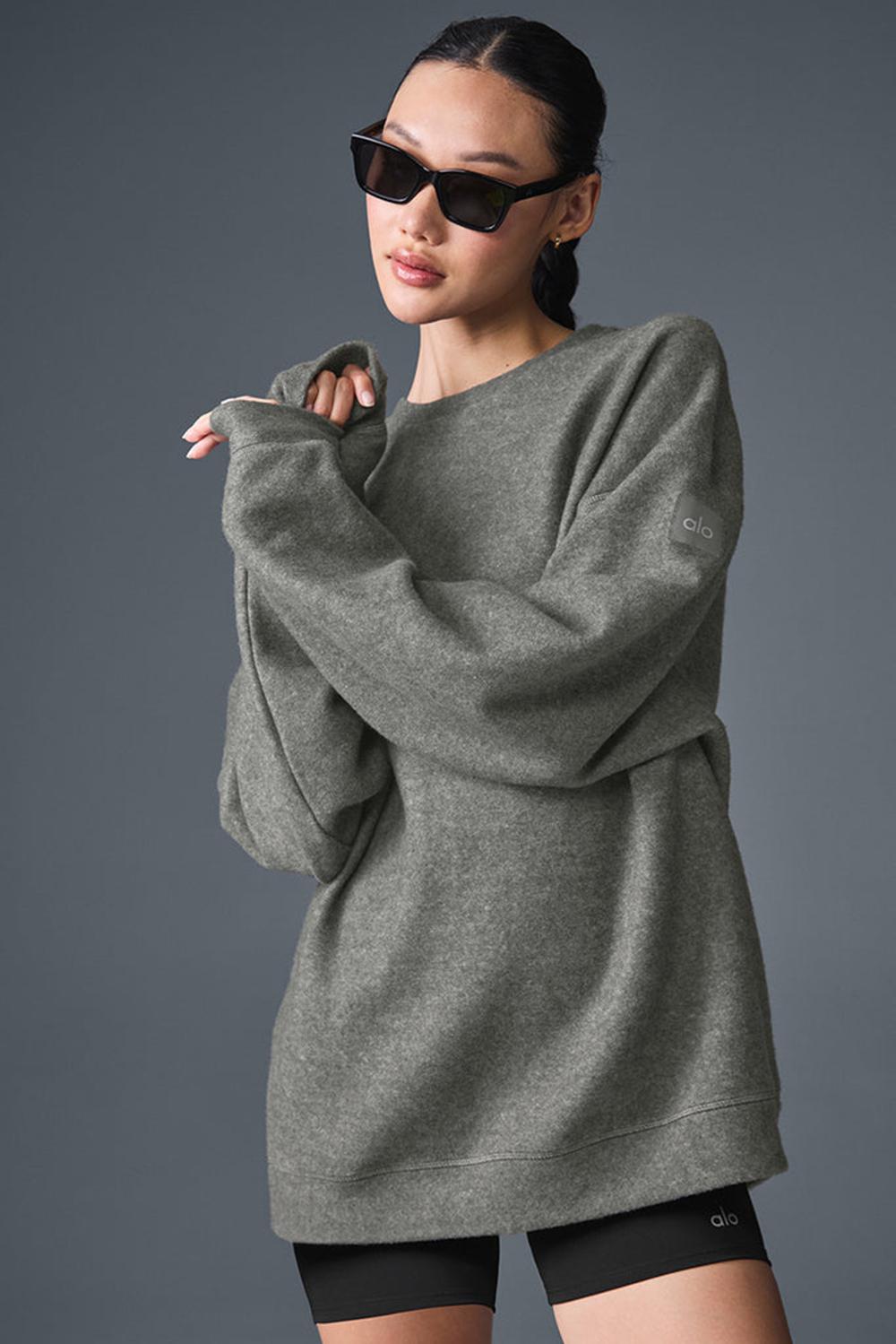 Alo Yoga Triumph Restore Crew Neck Donna Felpa Grigie | Italia  GTK-081749