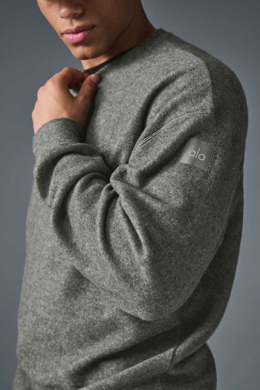 Alo Yoga Triumph Restore Crew Neck Uomo Felpa Grigie | Italia  ATJ-697138