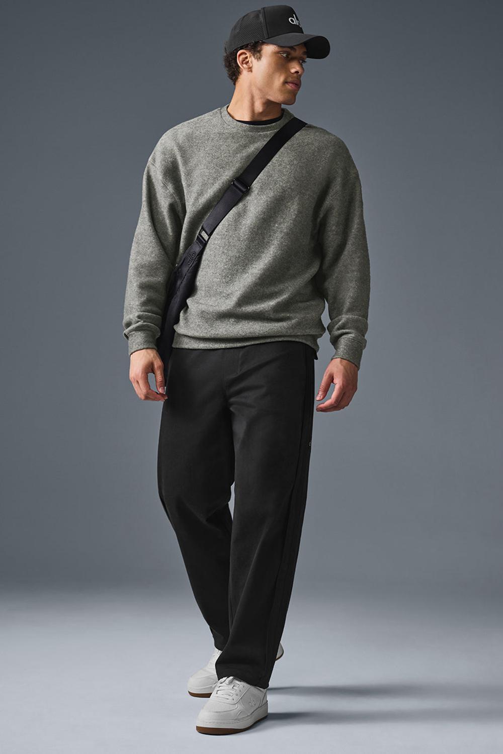 Alo Yoga Triumph Restore Crew Neck Uomo Felpa Grigie | Italia  ATJ-697138